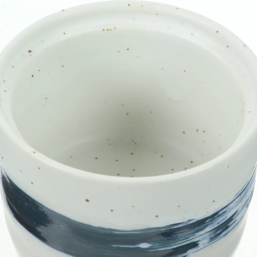 White Ceramic Spice Storage Jar for Kitchen Use Easy to Clean with Lid 4.5 inch - Image 2