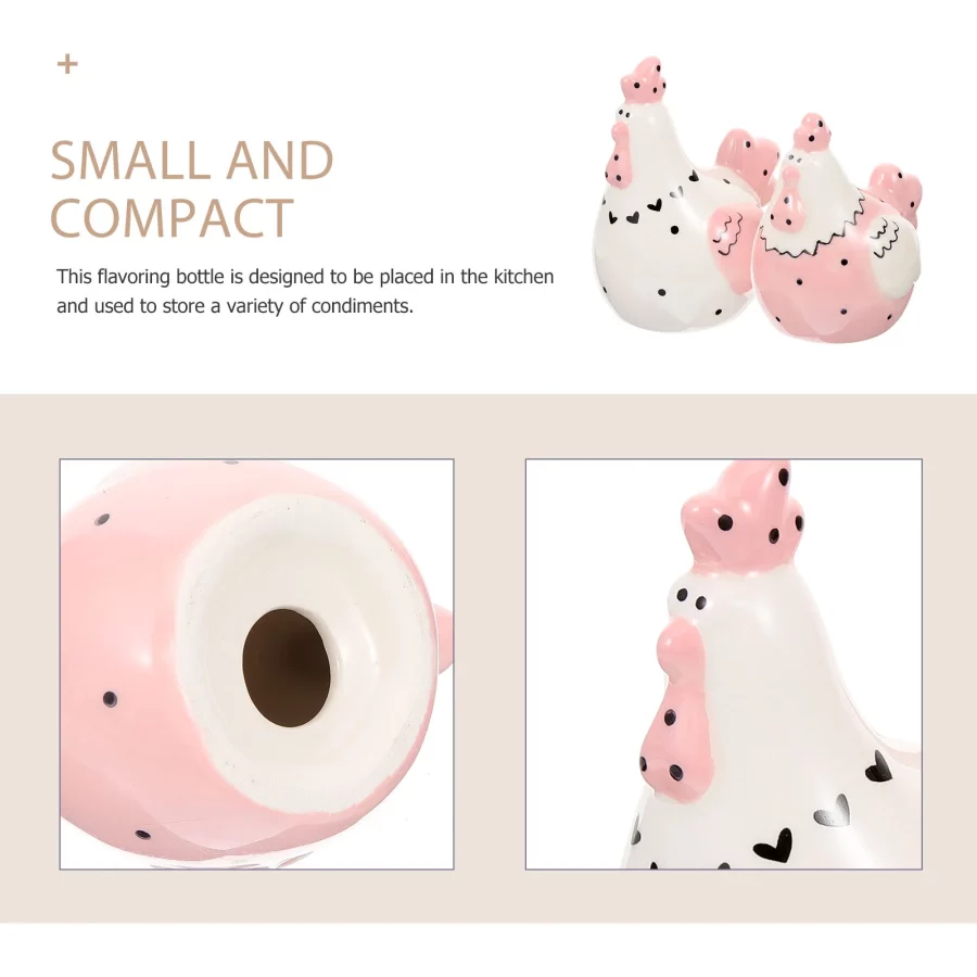 2pcs Kitchen Use Decorative Spice Jar Unique Seasoning Jar Food-grade Ceramic Seasoning Jar - Image 2