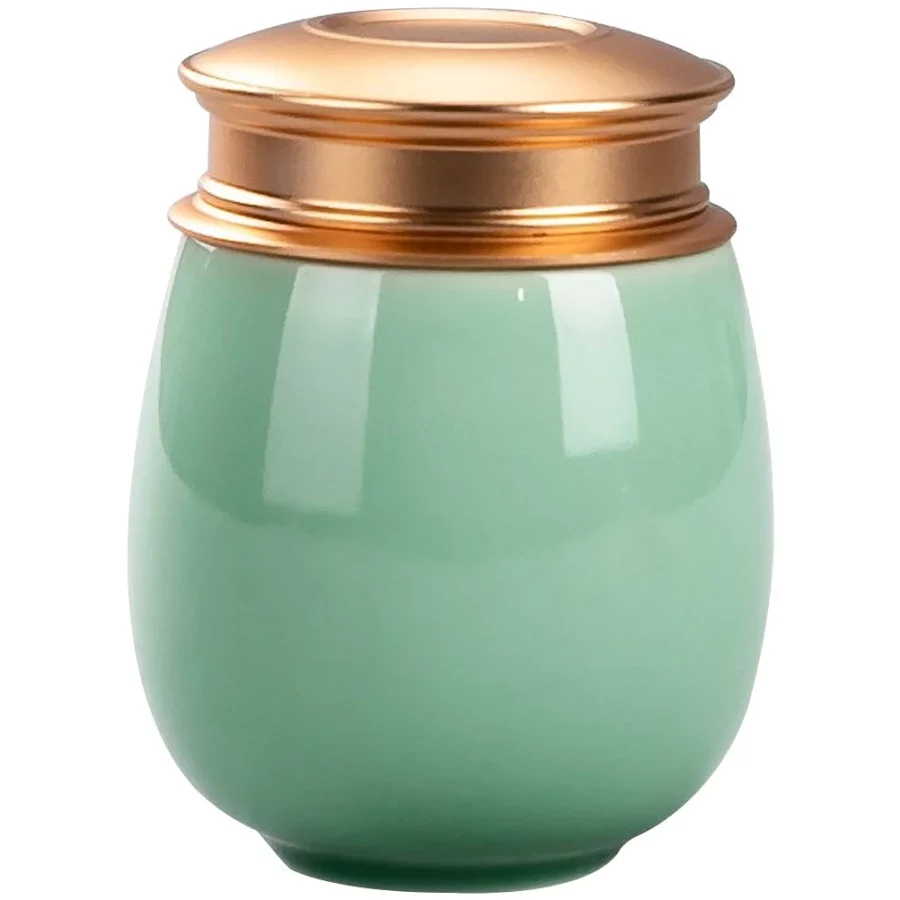 Kitchen Canister Ceramic Food Storage Jar Spice Storage Holder Sugar Sealing Jar