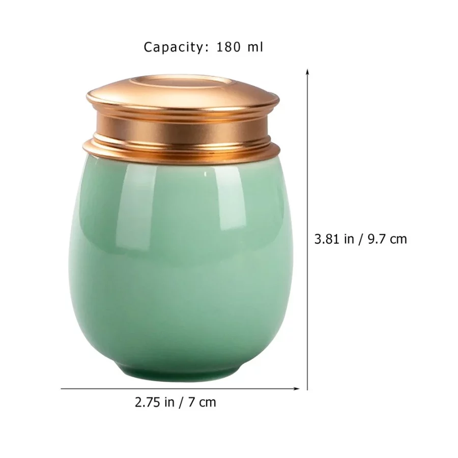 Kitchen Canister Ceramic Food Storage Jar Spice Storage Holder Sugar Sealing Jar - Image 2