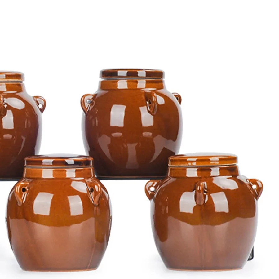 500ml Ceramic Honey Pot Spice Salt Sauce Sealing Jar with Lid for Home Kitchen Use - Image 2